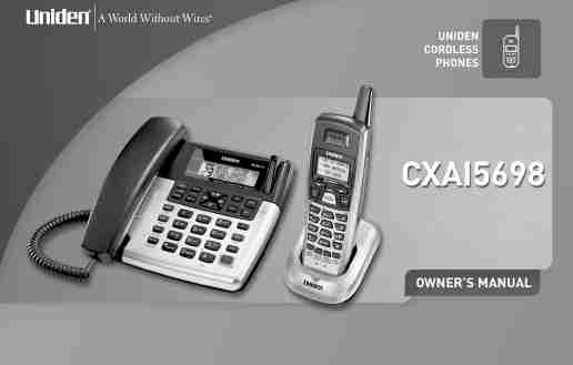 Uniden Cordless Telephone CXA 15698-page_pdf